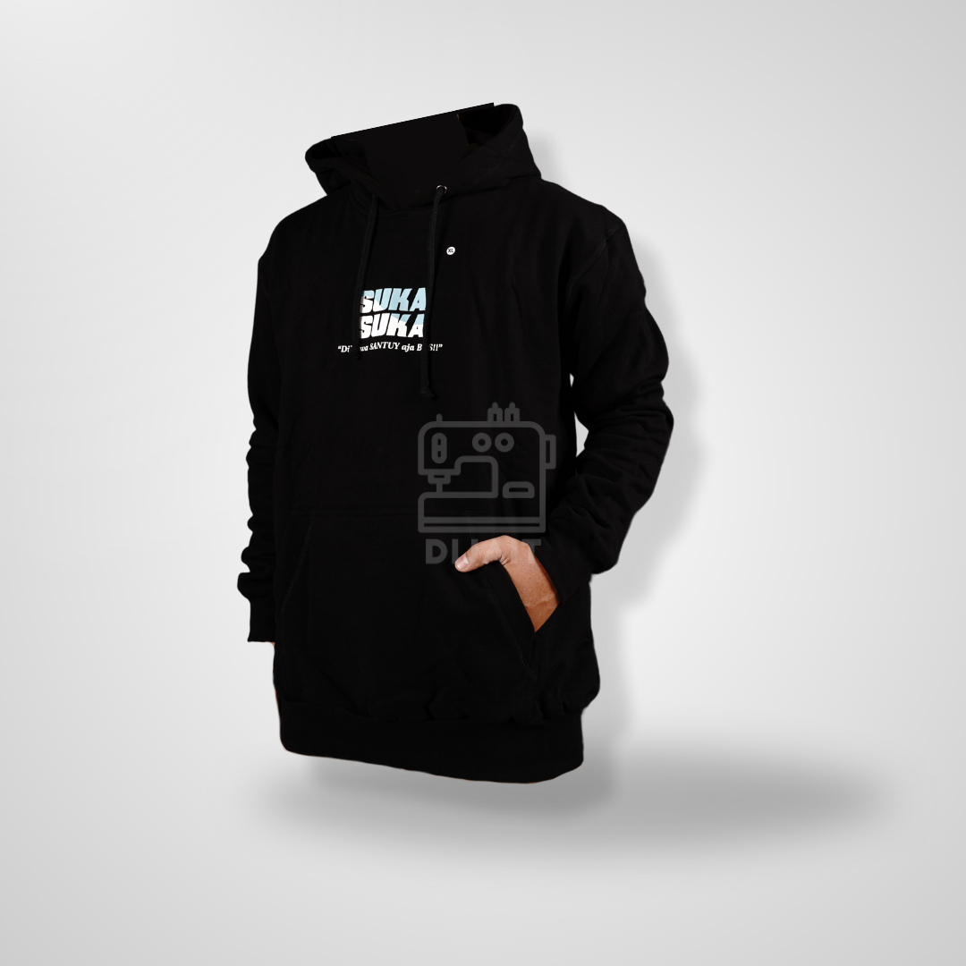 Hoodie Suka Suka "Dibawa Santuy Aja" - Gambar 1