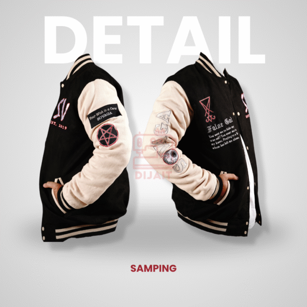 Jaket Varsity Sovaga "False God" - Gambar 3